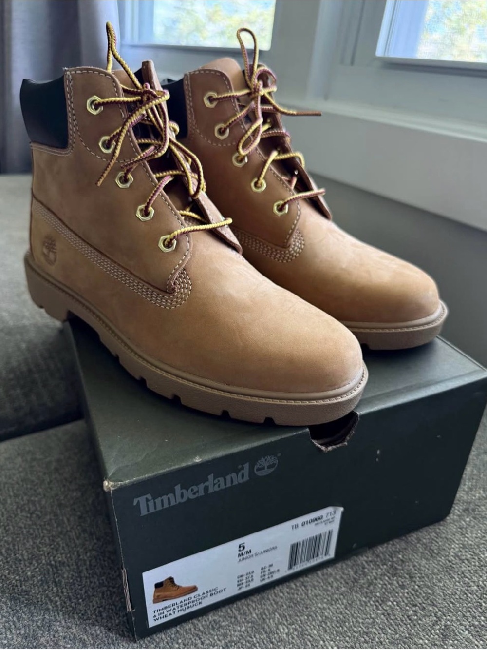 Timberland Kids Classic 6” Wheat Nubuck Boots